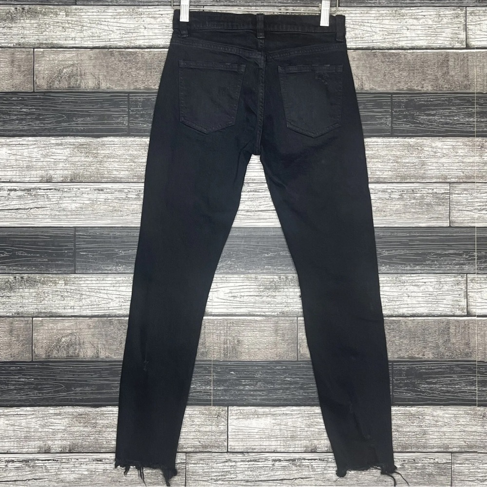 Pistola Womens Jeans Size 24 Black Distressed Skinny Ankle Length Stretch Fit 00 - Picture 2 of 11
